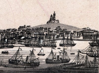 Stary port w Marsylii w „Świat ilustruje 168 widoków”” Niedatowany (koniec XIX wieku) autorstwa Unknown artist