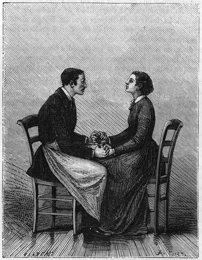 Zjawisko hipnozy: sposób na określenie snu hipnotycznego. autorstwa Unknown artist