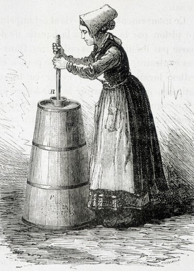 Baratka tłokowa - w „Cuda przemysłu” Louis Figuier autorstwa Unknown artist