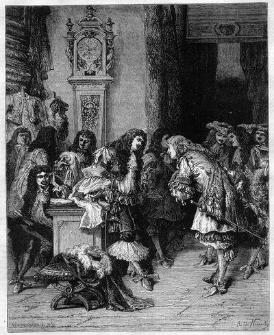 Dramaturg Moliere (Jean Baptiste (Jean-Baptiste) Poquelin autorstwa Unknown artist