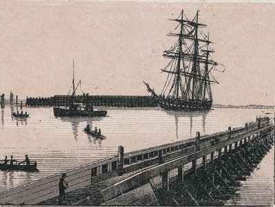 Port miasta Calais w „Świat ilustruje 168 widoków”” Niedatowany (koniec XIX wieku) autorstwa Unknown artist