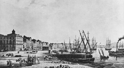 Nabrzeża Bordeaux w 1833 r. autorstwa Unknown artist