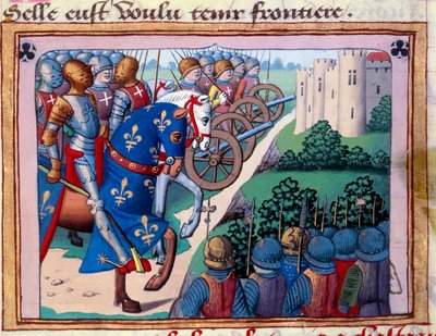 Siedziba Chateau Gaillard (Chateau-Gaillard) na zlecenie Karola VII autorstwa Unknown artist