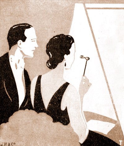 Publiczność teatralna - elegancka para na przedstawieniu teatralnym autorstwa Unknown artist