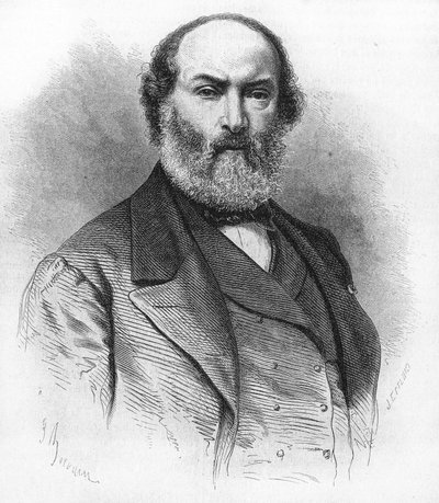 Théodore Rousseau (1812-1867), malarz francuski. autorstwa Unknown artist
