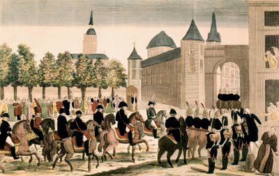 Triumfalny wjazd wojsk napoleońskich do Madrytu, 4 grudnia 1808 r. autorstwa Unknown artist