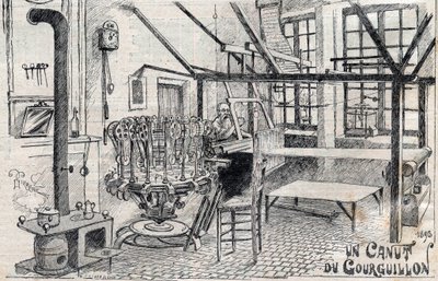 Kanut z Gourguillon (Lyon) w 1893 r. - grawer w „Le Progres illustrious” z 1895 r. autorstwa Unknown artist