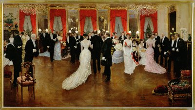 Une soiree (obraz na płótnie) autorstwa Unknown Artist