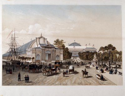 Wystawa Powszechna 1855: Pałac Przemysłu – Litografia autorstwa Unknown artist
