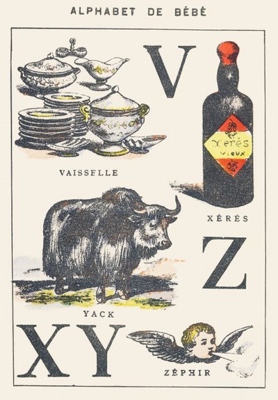 V X Y Z: naczynia, xeres, jak, zefir autorstwa Unknown artist