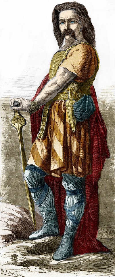Wercyngetoryks (ok. 72-46 pne), wódz Galii. autorstwa Unknown artist