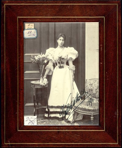 Victoria Melita de Saxe Cobourg-Gotha - Księżniczka Victoria Melita z Saxe-Coburg-Gotha (1876-1936), Anonimowa. Fotografia żelatynowa srebrna autorstwa Unknown artist