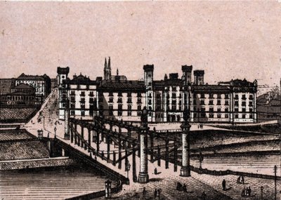 Wiedeń (Wiedeń), Austria: widok na arsenał księcia Rudolfa i most Augarten. w „” Świat ilustruje 168 odsłon”” Niedatowany (koniec XIX wieku) autorstwa Unknown artist