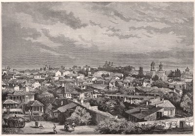 Widok Bukaresztu w XIX wieku autorstwa Unknown