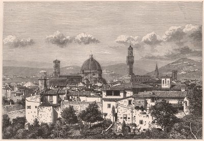 Widok Florencji w XIX wieku autorstwa Unknown