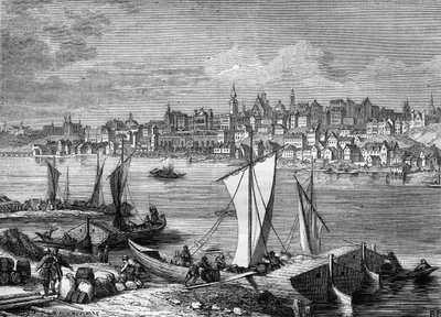 Widok miasta Warszawy w Polsce w 1812 roku. autorstwa Unknown artist
