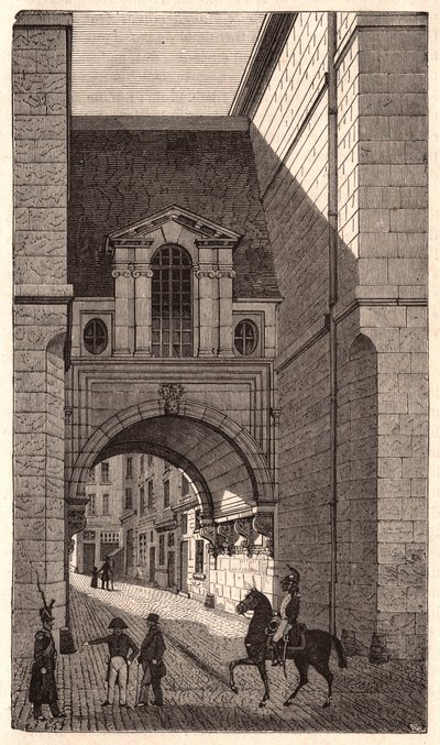 Widok renesansowego budynku z okresu Henryka II przy ulicy Nazaret w Paryżu, Francja autorstwa Unknown