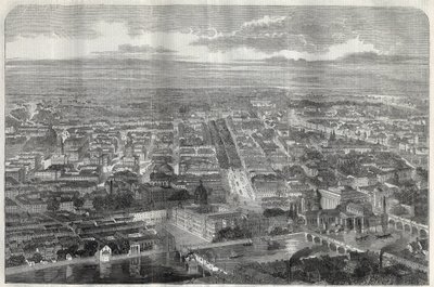 Widok na Berlin (Berlino) w 1858 roku. autorstwa Unknown artist