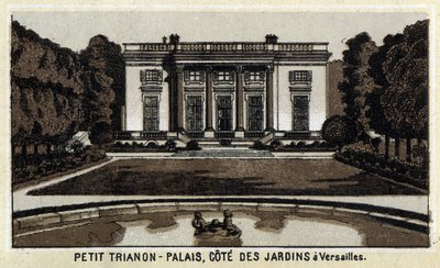 Widok na Peer Trianon w ogrodach Wersalu. autorstwa Unknown artist