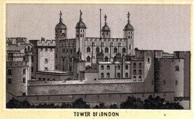 Widok na Tower of London, dawne więzienie, Anglia autorstwa Unknown artist