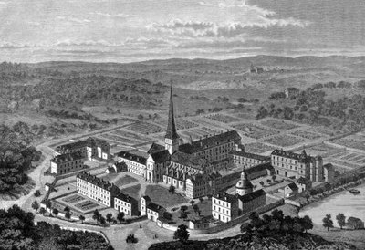 Widok na opactwo Port Royal des Champs (Port-Royal-des-Champs). autorstwa Unknown artist