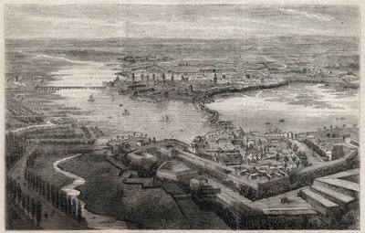 Widok miasta Mantua (Mantova, Mantua) w XIX wieku autorstwa Unknown artist