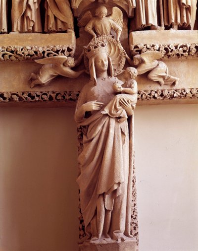 Brama Virgin Doree Na południe od transeptu: Brama św. Honore zwana „” Virgin Doree”” autorstwa Unknown artist