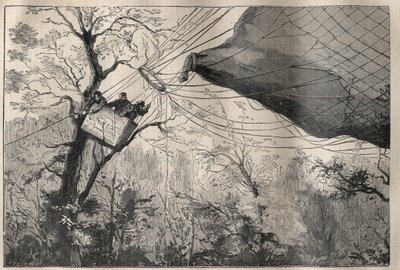 Wojna 1870: zejście balu „Armand Barbes” z Leonem Gambettą (1838-1882) na pokładzie 7 października 1870 - Grawerowanie w „La Science francaise”” autorstwa Unknown artist