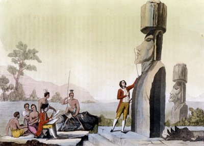 ludzie Zachodu (w tym Jean-Francois Galaup, hrabia La Perouse (Jean Francois Laperouse autorstwa Unknown artist