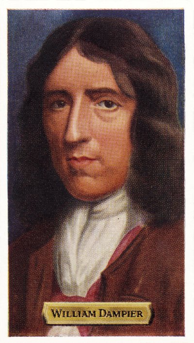 William Dampier - angielski kapitan i odkrywca. (Drukuj) autorstwa Unknown artist