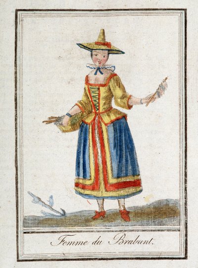 Kobieta z Brabancji (Belgia). autorstwa Unknown artist