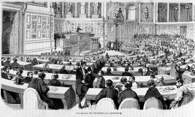 Komitet Robotniczy w Palais du Luxembourg (Senat), rewolucja 1848 autorstwa Unknown artist
