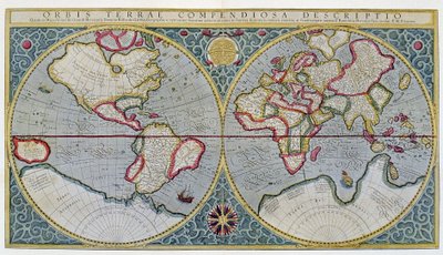 Mapa świata Mercatora (1587) - za "Gerardus Mercator