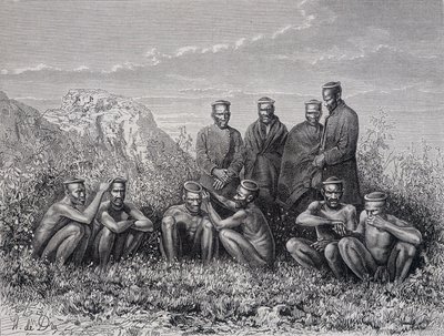 Zulu Cafres (plemię Ring-Kop) autorstwa Unknown artist