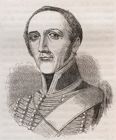 portret Armanda Francois Bon Claude, hrabiego Bricqueville autorstwa Unknown