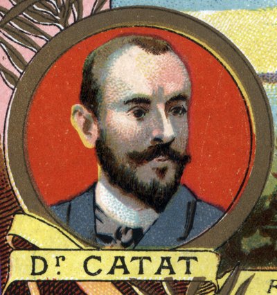 portret doktora Louisa Catata, francuskiego odkrywcy XIX wieku. autorstwa Unknown artist