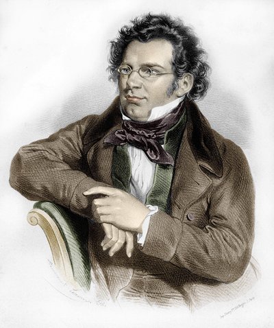 portret Franza Schuberta (1797-1828), austriackiego kompozytora. autorstwa Unknown artist