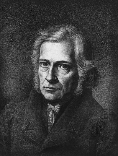 Portret Friedricha Daniela Ernsta Schleiermachera. niemiecki filozof i teolog (ur. we Wrocławiu autorstwa Unknown artist