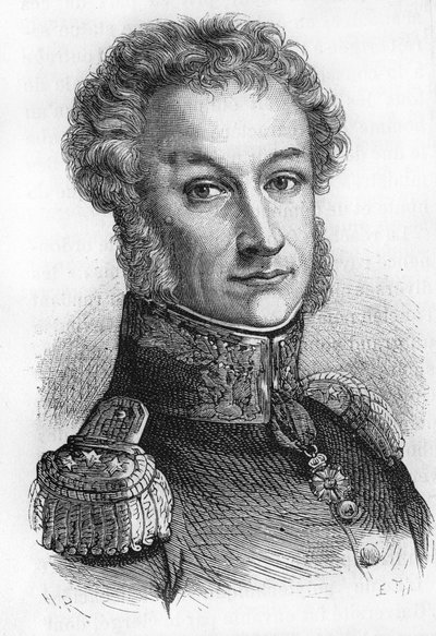 portret generała Cambronne. Viccount Cambronne. francuski generał (1770 do 1842). autorstwa Unknown artist