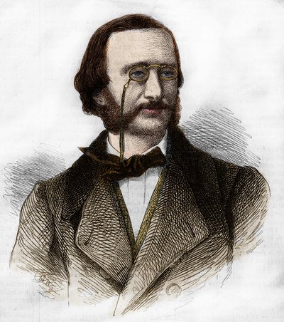 portret Jacquesa Offenbacha (1819-1880), niemieckiego kompozytora, naturalizowanego Francuza. autorstwa Unknown artist