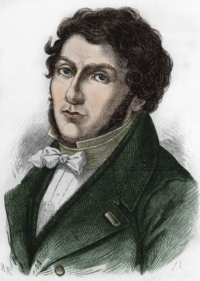portret Jeana François (Jean-Francois) Champolliona zwanego Champollionem Młodym francuskim egiptologiem (1790-1832). autorstwa Unknown artist