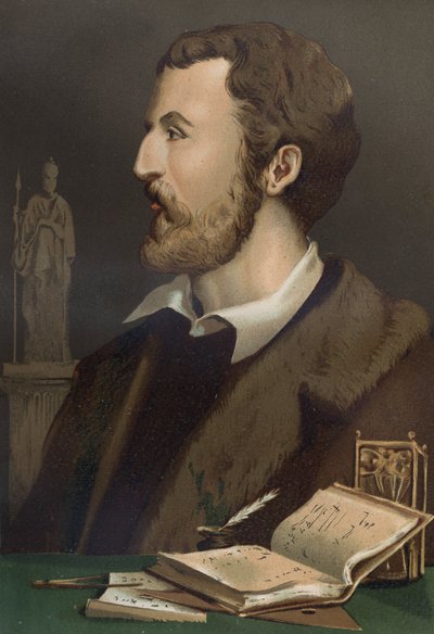 portret Jerome Cardana po włosku Gerolamo Cardano (Cardanus Hieronymus) Medecin, matematyk, filozof i włoski astrolog (Pawia autorstwa Unknown artist