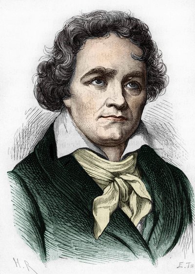 portret Ludwiga van Beethovena. Kompozytor niemiecki (1770-1827). autorstwa Unknown artist
