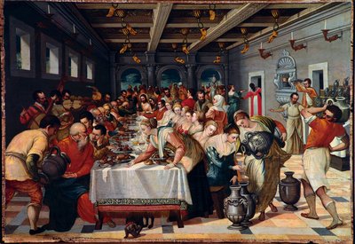 wesele Cany Postacie są vetus w Venetian autorstwa Unknown artist