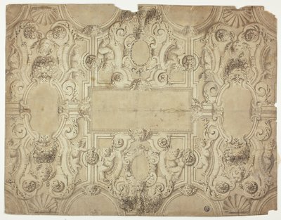 Projekt dekoracji sufitowej autorstwa Unknown Italian