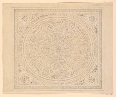 Rysunek, projekt sufitu, 1815-22 autorstwa Unknown artistUnknown artist