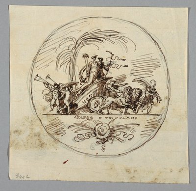 Rysunek, Ceres i Triptolemus, 1800-1820 autorstwa Unknown artistUnknown artist