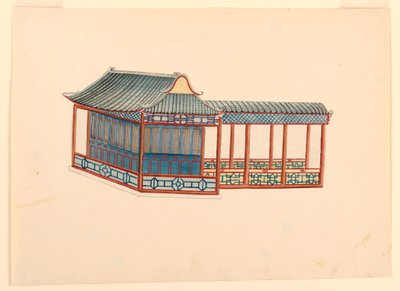Rysunek, pawilon chinoiserie, 1815-22 autorstwa Unknown artistUnknown artist