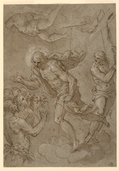 Rysunek, Chrystus w otchłani, 1625-1628 autorstwa Unknown artistUnknown artist