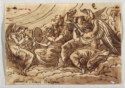 Rysunek, Koncert aniołów, 1813-18 autorstwa Unknown artistUnknown artist